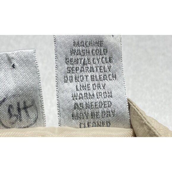 CHICO'S Women Crinkle Jacket Silk Blend Zip Snap Front Long Sleeve Sz 2/L Gold - Picture 12 of 13